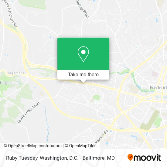 Ruby Tuesday map