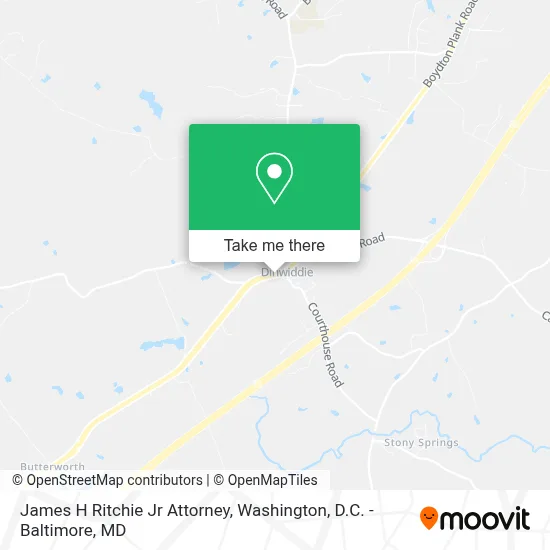 James H Ritchie Jr Attorney map