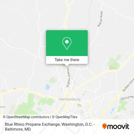 Blue Rhino Propane Exchange map