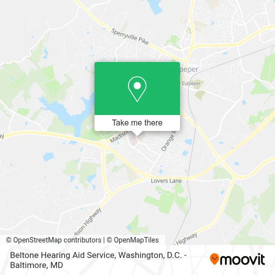 Beltone Hearing Aid Service map
