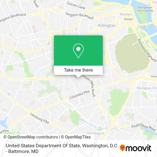 United States Department Of State map