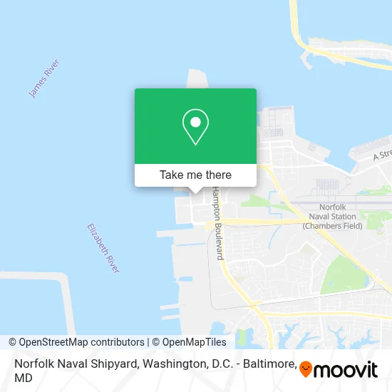 Norfolk Naval Shipyard map