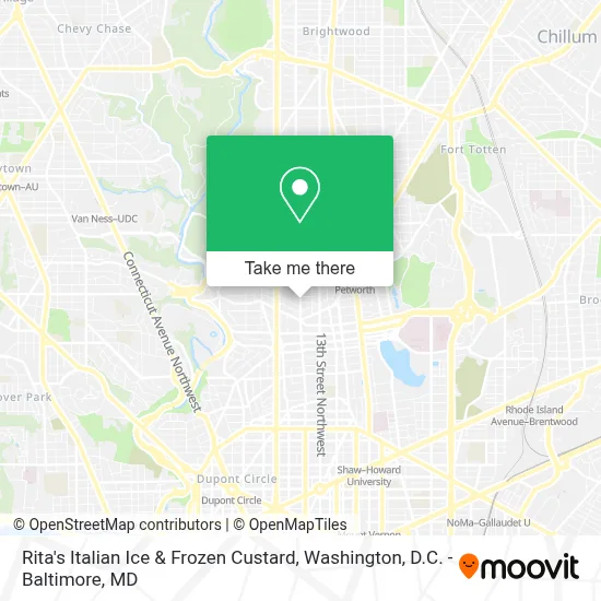 Rita's Italian Ice & Frozen Custard map