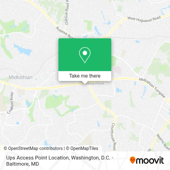 Ups Access Point Location map