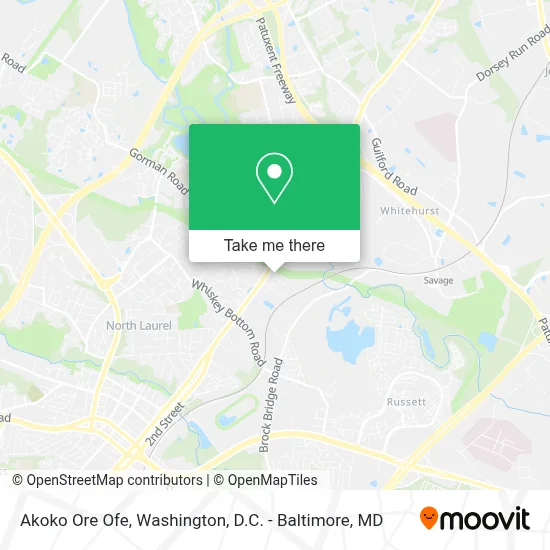 Akoko Ore Ofe map