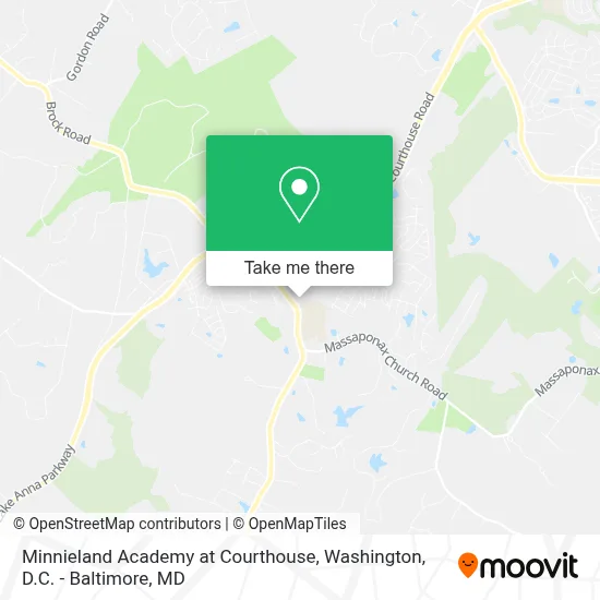 Minnieland Academy at Courthouse map