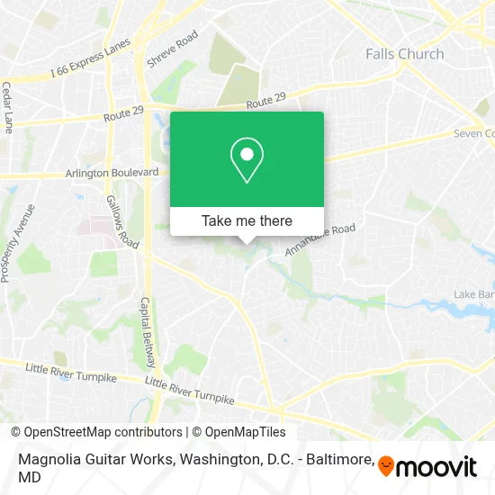 Magnolia Guitar Works map