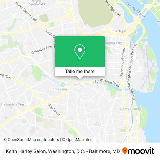 Keith Harley Salon map