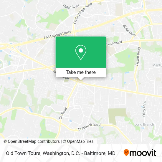 Old Town Tours map