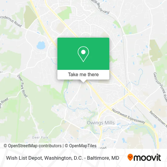 Wish List Depot map