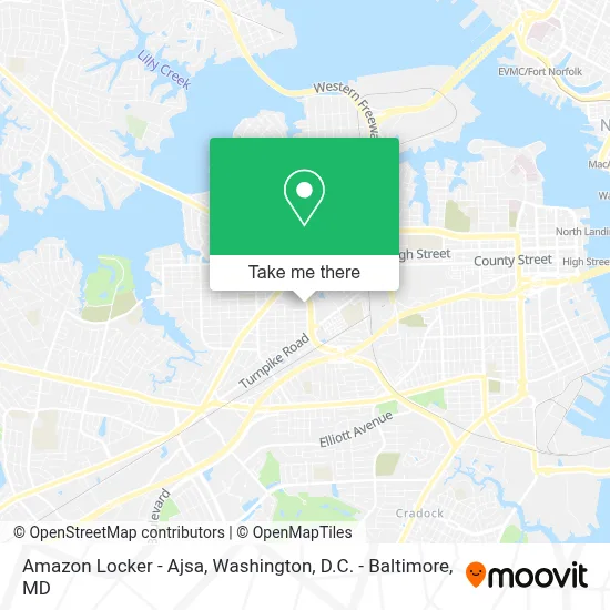 Amazon Locker - Ajsa map