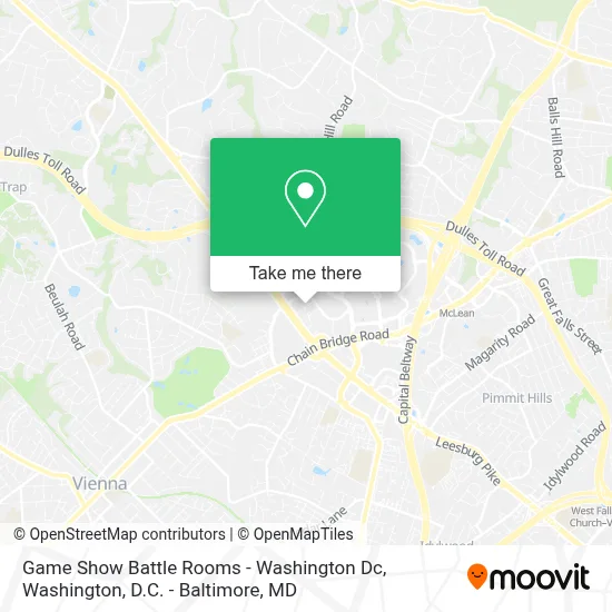 Game Show Battle Rooms - Washington Dc map