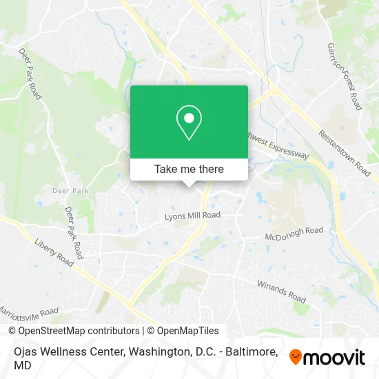 Ojas Wellness Center map