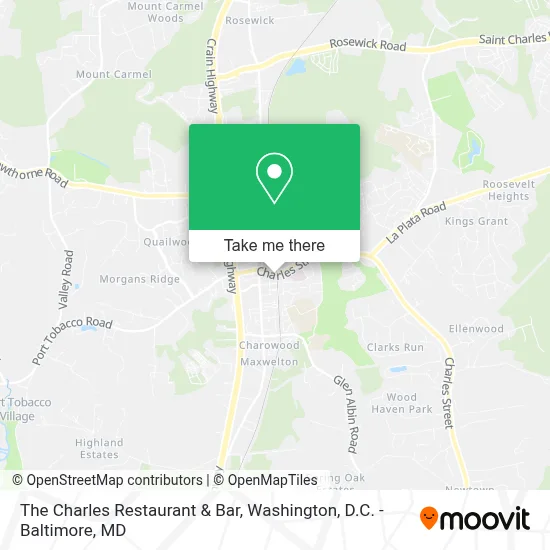The Charles Restaurant & Bar map