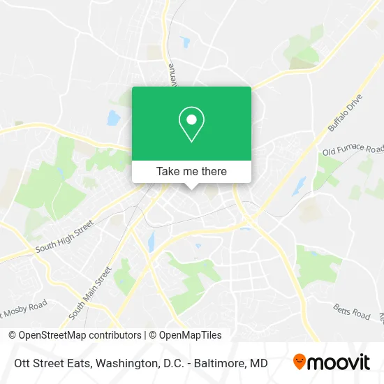 Ott Street Eats map