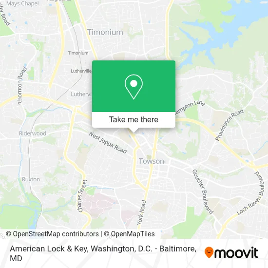 American Lock & Key map