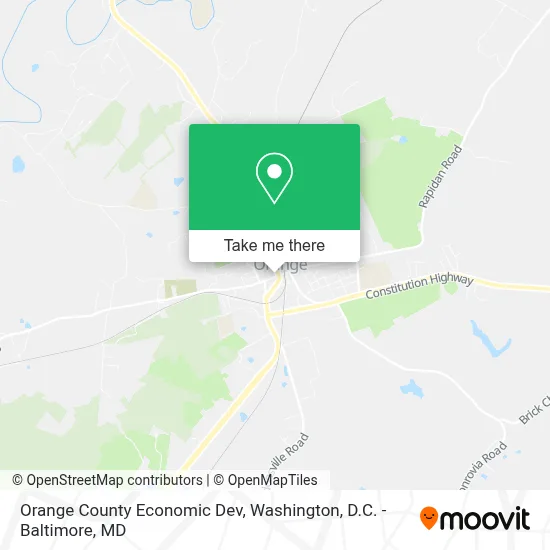Orange County Economic Dev map