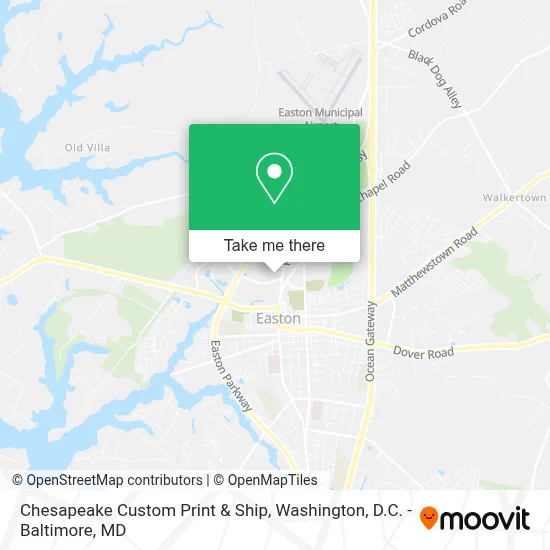 Chesapeake Custom Print & Ship map