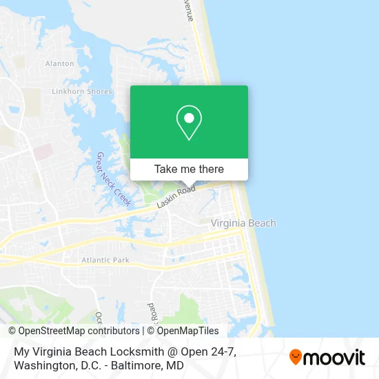 My Virginia Beach Locksmith @ Open 24-7 map