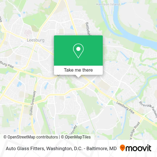 Auto Glass Fitters map