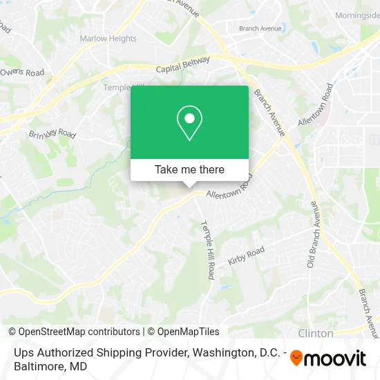 Ups Authorized Shipping Provider map