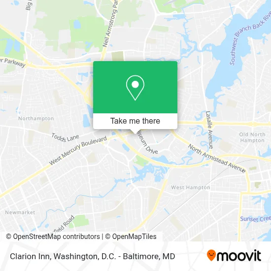 Clarion Inn map