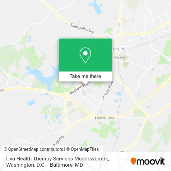 Uva Health Therapy Services Meadowbrook map
