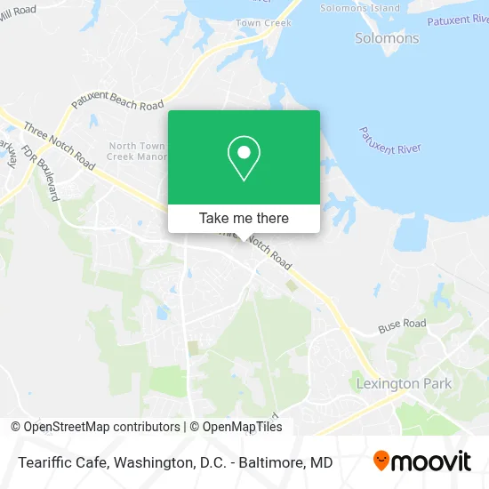 Teariffic Cafe map