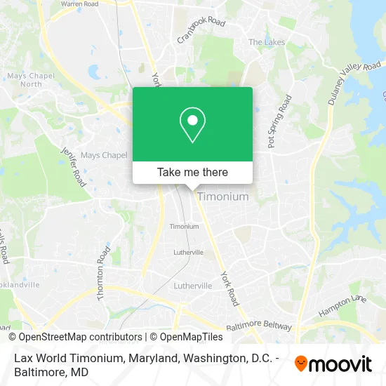 Lax World Timonium, Maryland map
