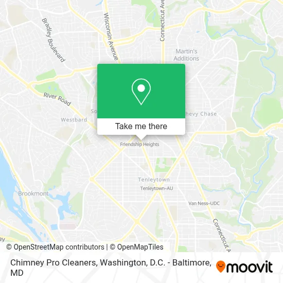 Chimney Pro Cleaners map