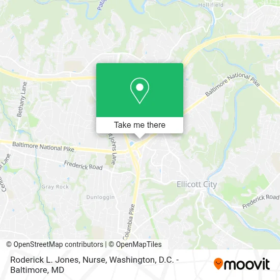 Roderick L. Jones, Nurse map