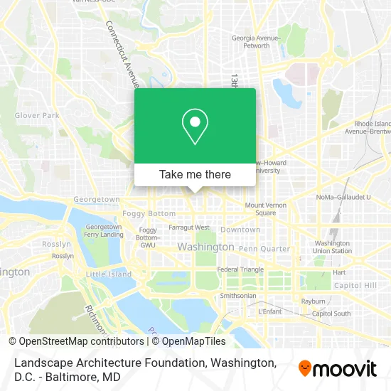 Landscape Architecture Foundation map