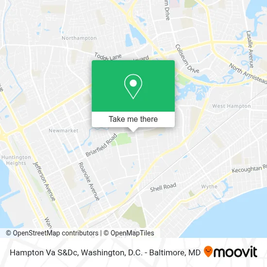 Hampton Va S&Dc map