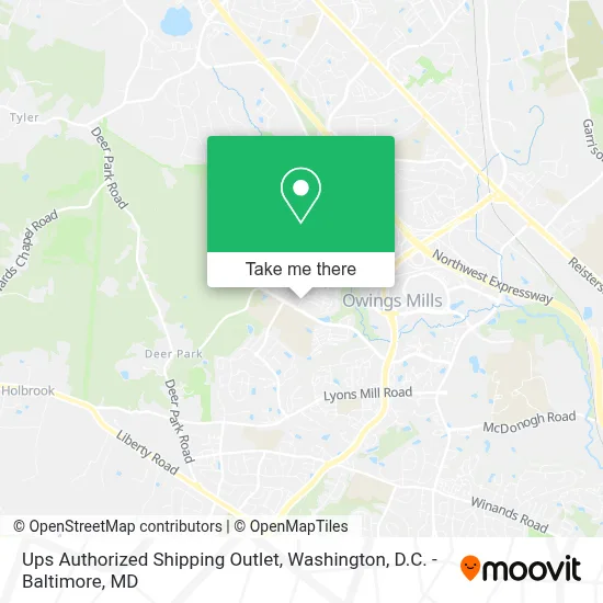 Ups Authorized Shipping Outlet map