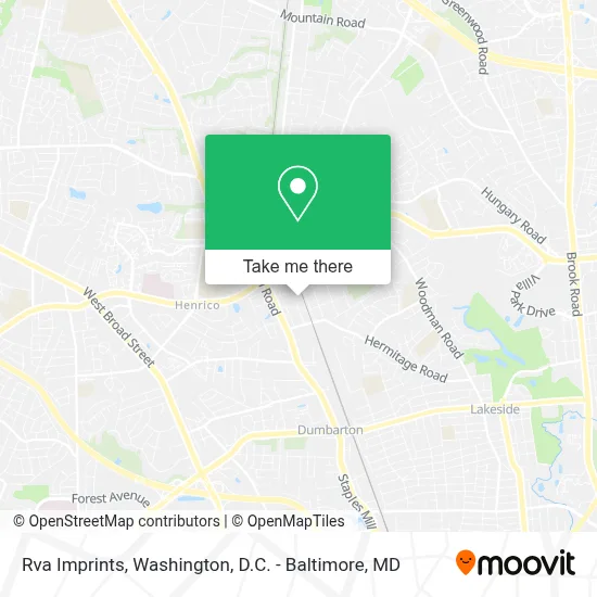 Rva Imprints map