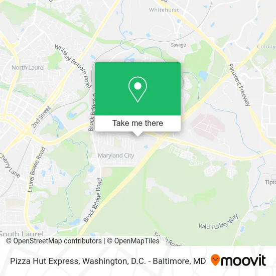 Pizza Hut Express map
