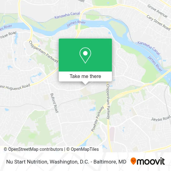 Nu Start Nutrition map