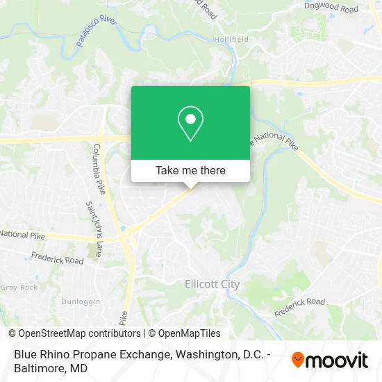 Blue Rhino Propane Exchange map