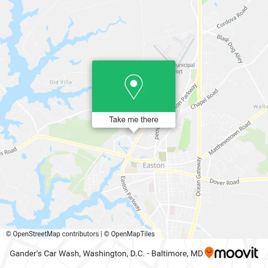 Gander's Car Wash map