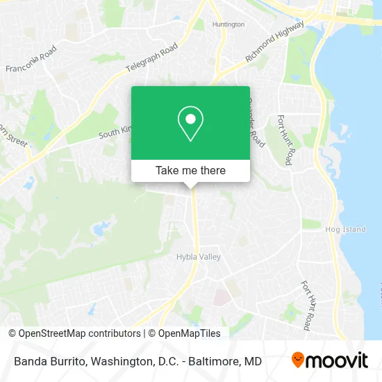 Banda Burrito map