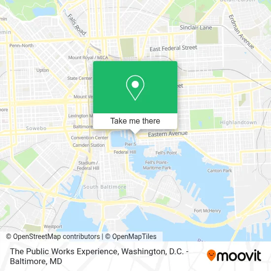 The Public Works Experience map