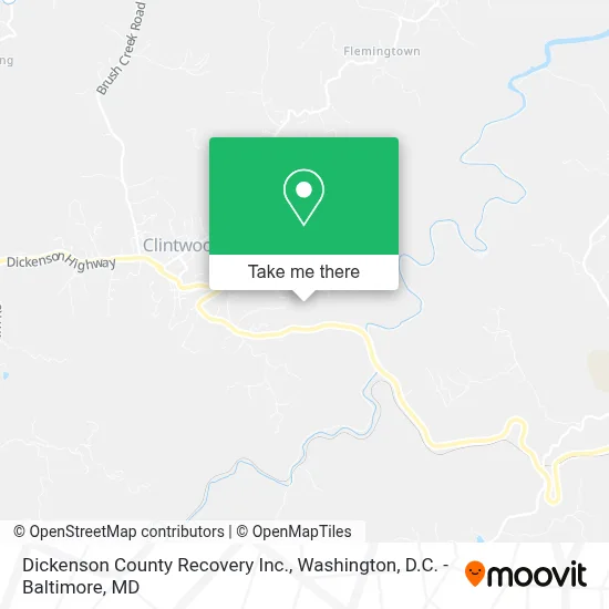 Dickenson County Recovery Inc. map