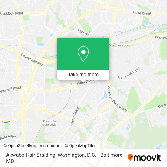 Akwaba Hair Braiding map