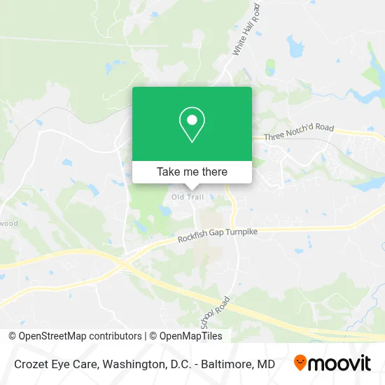 Crozet Eye Care map