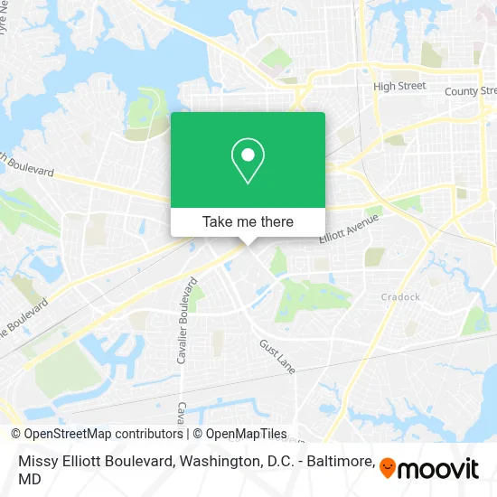 Missy Elliott Boulevard map