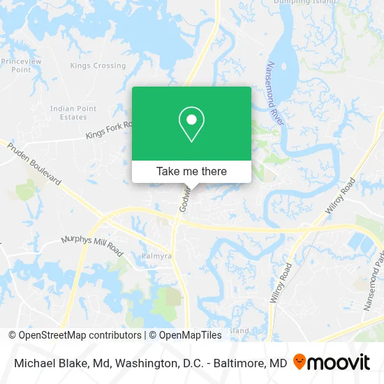 Michael Blake, Md map