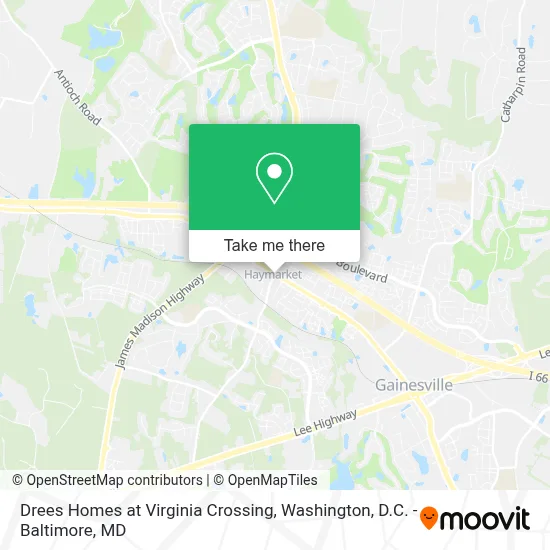 Drees Homes at Virginia Crossing map