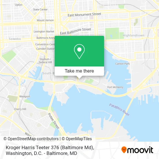 Kroger Harris Teeter 376 (Baltimore Md) map