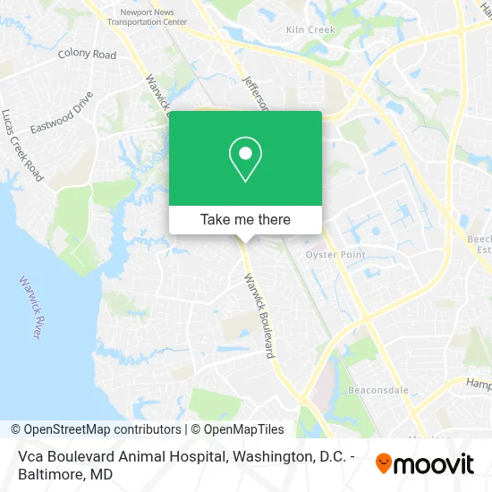 Vca Boulevard Animal Hospital map