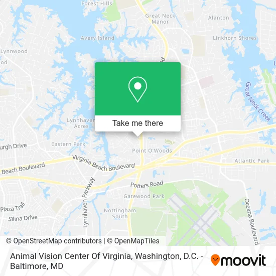 Animal Vision Center Of Virginia map